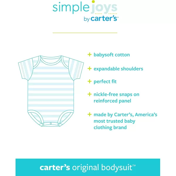 Simple Joys by Carter's Unisex Babies' Short-Sleeve Bodysuit