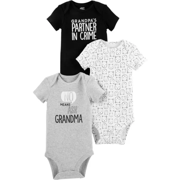 Simple Joys by Carter's Unisex Babies' Short-Sleeve Bodysuit, Multipacks