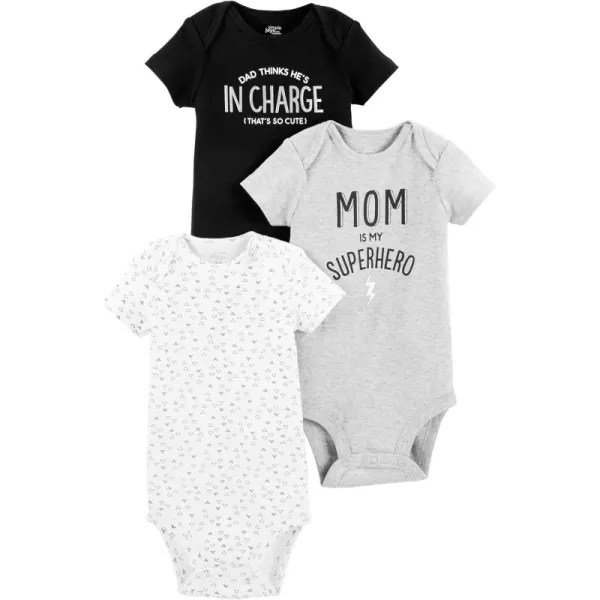 Simple Joys by Carter's Unisex Babies' Short-Sleeve Bodysuit, Multipacks