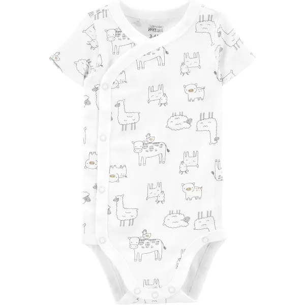Simple Joys by Carter's Unisex Babies' Short-Sleeve Bodysuit, Multipacks