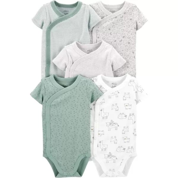 Simple Joys by Carter's Unisex Babies' Short-Sleeve Bodysuit, Multipacks