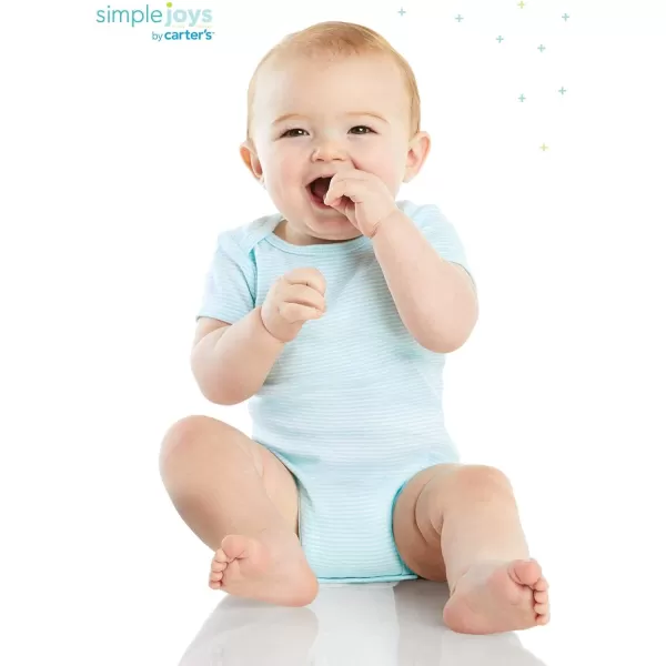 Simple Joys by Carter's Unisex Babies' Short-Sleeve Bodysuit, Multipacks