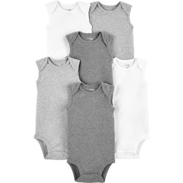 Simple Joys by Carter's Unisex Babies' Short-Sleeve Bodysuit, Multipacks