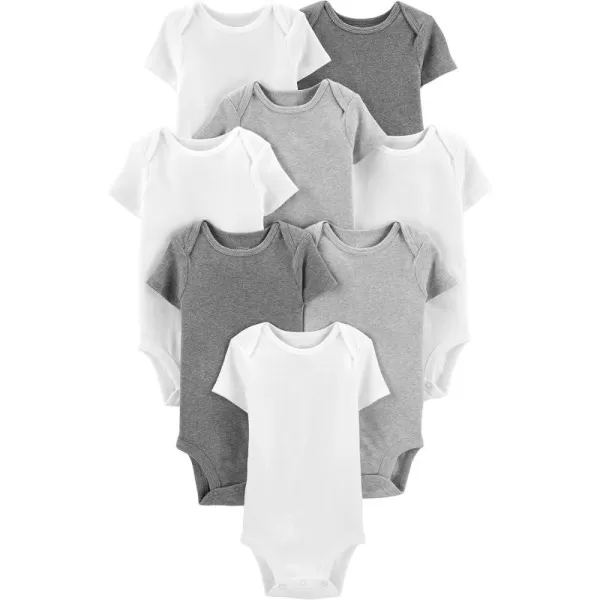Simple Joys by Carter's Unisex Babies' Short-Sleeve Bodysuit, Multipacks