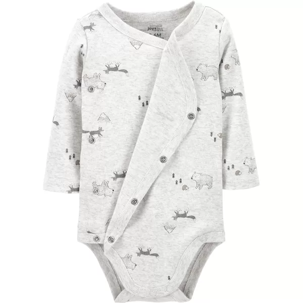 Simple Joys by Carter's Unisex Babies' Textured Bodysuits, Pack of 4