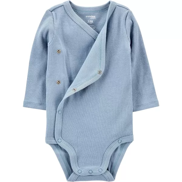 Simple Joys by Carter's Unisex Babies' Textured Bodysuits, Pack of 4