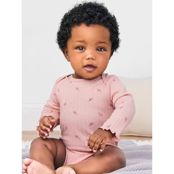 Simple Joys by Carter's Unisex Babies' Textured Bodysuits, Pack of 4
