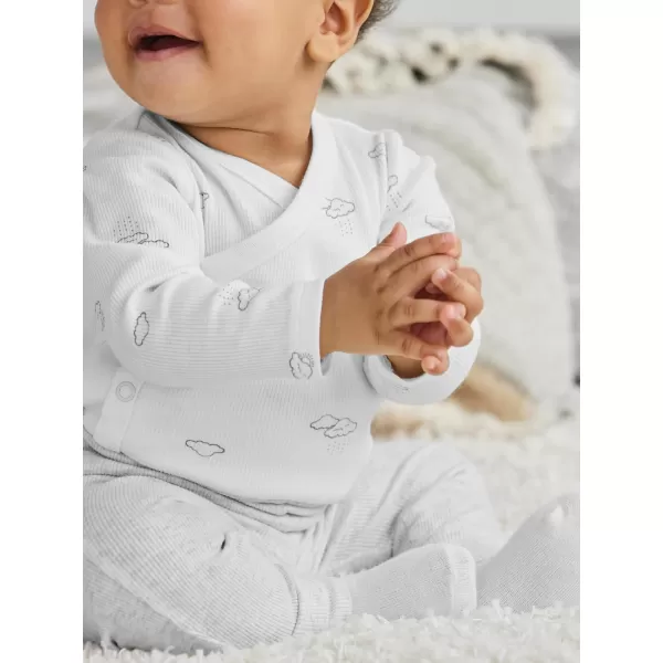 Simple Joys by Carter's Unisex Babies' Textured Bodysuits, Pack of 4