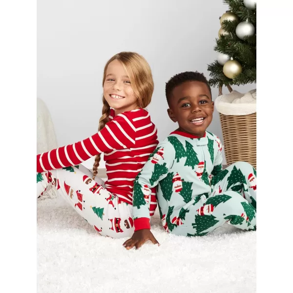Simple Joys by Carter's Unisex Babies, Toddlers and Kids' 3-Piece Snug-Fit Cotton Christmas Pajama Set, Pack of 3