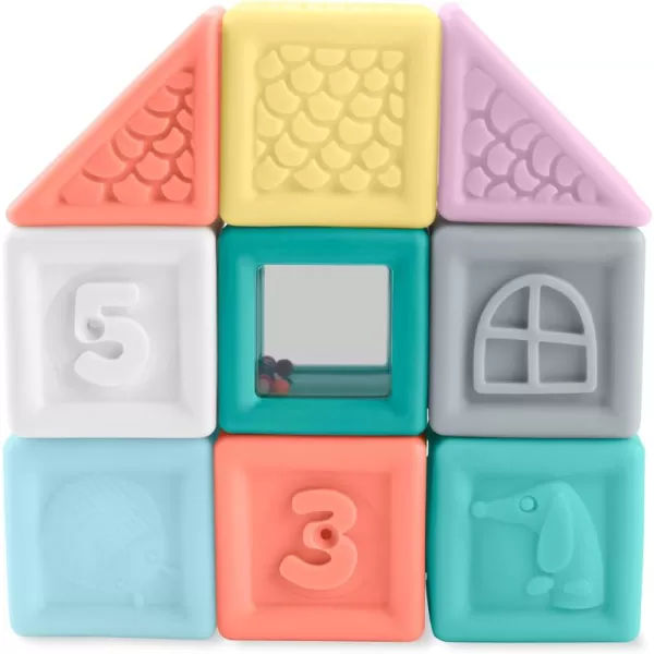 Simple Joys by Carter's Unisex Baby Squeeze Blocks, Multi Color, One Size
