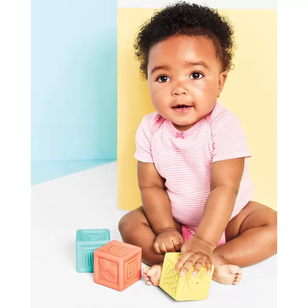 Simple Joys by Carter's Unisex Baby Squeeze Blocks, Multi Color, One Size