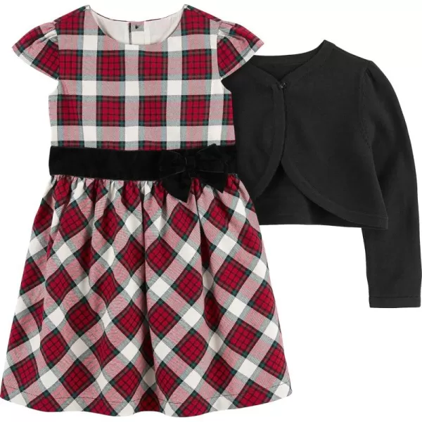 Simple Joys by Carter's girls 2-Piece Special Occasion Dress and Cardigan Set