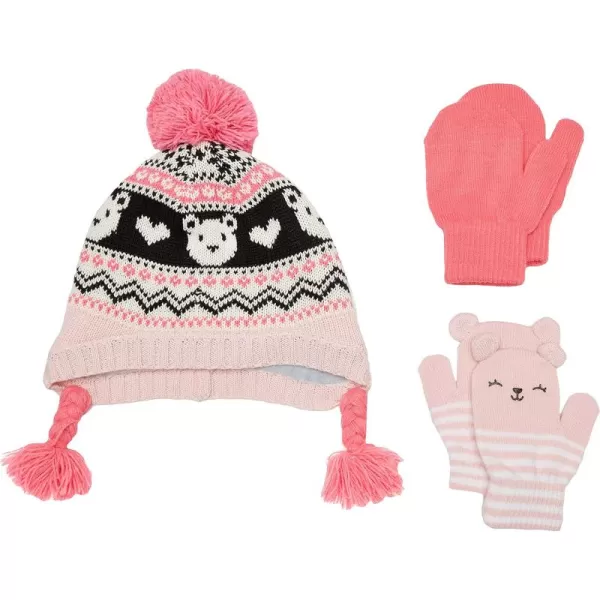 Simple Joys by Carter's girls Hat and Mitten Set