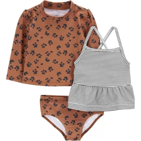 Simple Joys by Carter's Baby Girl's 3-Piece Assorted Rashguard Sets