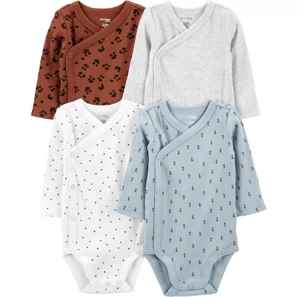 Simple Joys by Carter's unisex-baby 4-pack Side Snap BodysuitBodystocking
