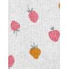 imageSimple Joys by Carters Baby Girls 2Way Zip Thermal Footed Sleep and Play Pack of 2Dark Rose Forest AnimalsGrey Strawberries
