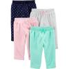 Aqua Green/Light Grey/Light Pink/Navy Dots