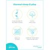 imageSimple Joys by Carters Baby 2Way Zip Thermal Footed Sleep and Play Pack of 2AnimalSun