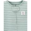 imageSimple Joys by Carters Baby 2Way Zip Thermal Footed Sleep and Play Pack of 2Mint Green StripeWhite Avocados
