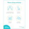 imageSimple Joys by Carters Baby 3Pack Neutral Sleep and PlayGreen StripeGrey LionWhite Stars