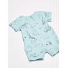 imageSimple Joys by Carters Baby 3Pack Snapup RompersAqua Blue Forest AnimalsGrey Mini StripeWhite