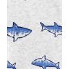 imageSimple Joys by Carters Baby 3Pack Snapup RompersDinosaurRhinoShark