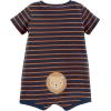 imageSimple Joys by Carters Baby 3Pack Snapup RompersGrey CarsNavy LionTurquoise Green Horizontal Stripe