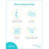 imageSimple Joys by Carters Baby Boys 2Pack Fleece Footed Sleep and PlayLight Blue DogsWhite Stripe
