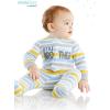 imageSimple Joys by Carters Baby Boys 2Pack Fleece Footed Sleep and PlayLight Blue DogsWhite Stripe