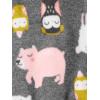 imageSimple Joys by Carters Baby Girls Fleece Footed Sleep and Play Pack of 2Charcoal Forest AnimalsLight Pink Dots