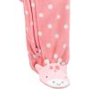 imageSimple Joys by Carters Baby Girls Fleece Footed Sleep and Play Pack of 2Charcoal Forest AnimalsLight Pink Dots