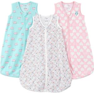 imageSimple Joys by Carters Unisex Babies Microfleece Sleepbag Wearable Blanket Pack of 2HeartsOwl
