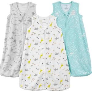 imageSimple Joys by Carters Unisex Babies Microfleece Sleepbag Wearable Blanket Pack of 2SheepClouds