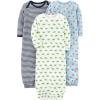 imageSimple Joys by Carters Baby Boys Cotton Sleeper Gown Pack of 3BlueWhite