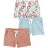 Light Brown Dots/Pale Blue/White Floral