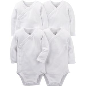 imageSimple Joys by Carters unisexbaby 4pack Side Snap BodysuitWhite