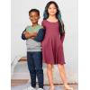 imageSimple Joys by Carters Girls 2Pack Stretch Rib DressesGrey FloralPlum
