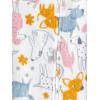 imageSimple Joys by Carters Girls 2Pack Loosefit Fleece Footed PajamasGrey Polka DotWhite Dogs