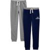 imageSimple Joys by Carters Baby Boys 2Pack Athletic Knit Jogger PantsCharcoalNavy