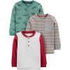 Dark Grey Stripe/Spruce Green Dinosaur/Grey Dots