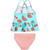 imageSimple Joys by Carters Girls 3Piece Assorted Rashguard SetsOrange Sea LifeRed FruitStripe