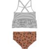 imageSimple Joys by Carters Girls 3Piece Assorted Rashguard SetsStripeBrown Cheetah
