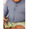 imageSimple Joys by Carters Toddlers and Baby Boys Swimsuit Trunk and Rashguard SetDark GreyYellow Shark