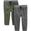 imageSimple Joys by Carters Baby Boys 2Pack Pull on PantGreenGrey
