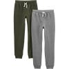 Grey Heather/Olive Kid
