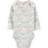 imageSimple Joys by Carters Baby Girls LongSleeve Bodysuit Pack of 5DotsFloralHeartsOwl
