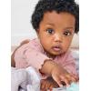 imageSimple Joys by Carters Baby Girls Pointelle LongSleeve Bodysuits Pack of 4Dusty PinkGreyLight BurgundyWhite Floral