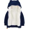 imageSimple Joys by Carters Baby Hooded Sweater Jacket with Sherpa LiningNavy
