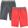 imageSimple Joys by Carters Boys Shorts Pack of 2GreyRed