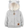 imageSimple Joys by Carters Baby Hooded Sweater Jacket with Sherpa LiningGrey